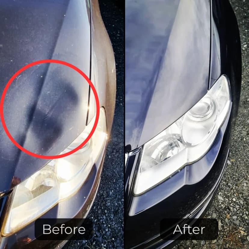 Photo of paintless dent repair before and after 11